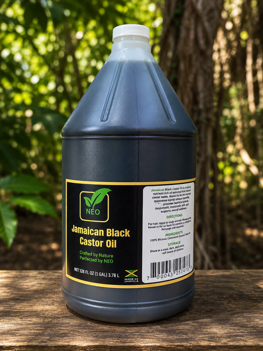 Authentic Jamaican Black Castor Oil 1 Gallon handcrafted in Jamaica by 876 NEO