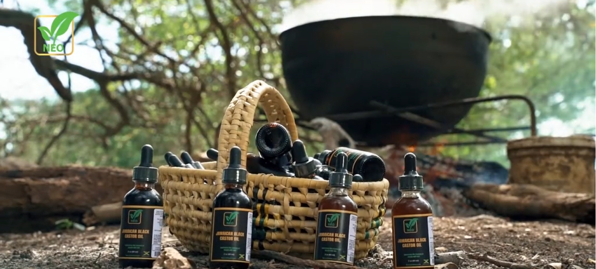 Load video: Watch how 876 NEO is crafted in Jamaica from authentic castor beans using our traditional roasting process to nourish healthier hair, scalp, and skin.